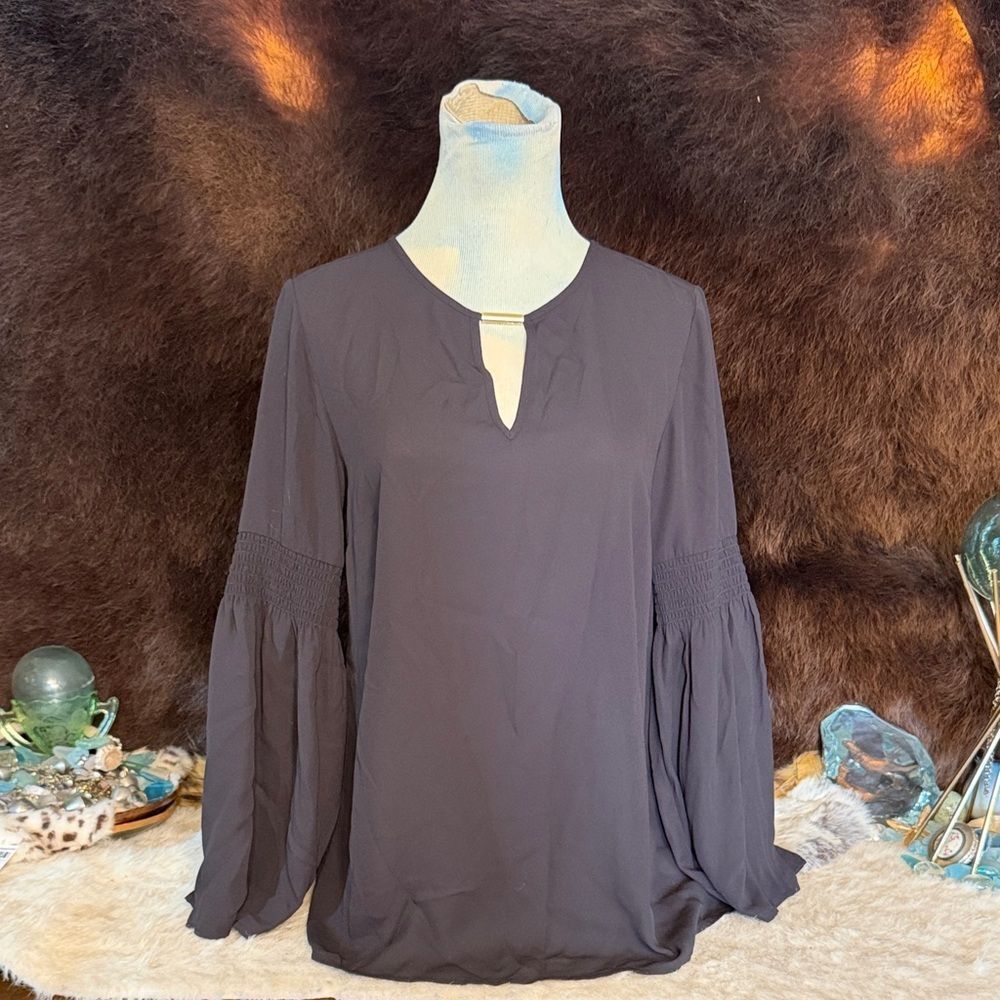 Elegant Black Women's Top S (3348)